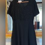 Laurence Kazar Black Beaded Top Dress - Size XL (runs small) Photo 0