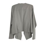 Isaac Mizrahi Elements  Live Gray Waterfall Open Front Blazer Jacket XL Layering Photo 1