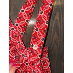 Nashville Red Paisley Print Skirt Vintage‎ Retro Style Large Photo 2