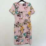 Nation Ltd  Dress Sheath Floral Spring Pink Short Sleeve Summer size 8 Photo 3