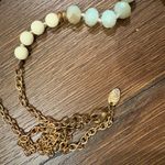 💜 Francesca’s Collections Stone Beaded Necklace Green Photo 4