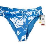 Roxy NWT  Women's Love Angel Bikini Bottoms Tropical Print Blue Size L Photo 2