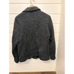 Lands End Womens Blazer Gray Knit Textured Jacket Career Casual Size M Photo 2