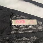 PINK - Victoria's Secret  Black Lace Bralette Size M Festival Geometric Sheer Photo 3
