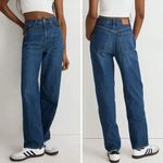 Madewell NEW  Baggy Straight Jeans in Dark Worn‎ Indigo Wash, 27 Photo 1