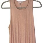 Sundry NWT U-Neck Sleeveless Dress Light Pink Pigment Cashew Ruched Size 1 Small Photo 3