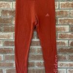 Adidas Essentials Linear Logo Tights Leggings Deep Salmon Red Small Photo 0