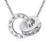 Dainty Numerals Fashion Buckle Designer Casual Chic Necklace Basic Layered Silver Photo 0