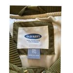 Old Navy  Quilted Satin Bomber Jacket Thyme Green Size XXL Minimalist Neutral Photo 2