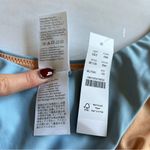 J.Crew Curved Waist Cheeky Bikini Bottoms in Mist Blue Size XS New Photo 6