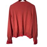 Bottega Veneta  Cashmere Silk Salmon Coral Open Front Sweater Cardigan IT 42 US 6 Photo 3