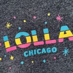 Lollapalooza Chicago crewneck fleece sweatshirt long sleeve‎ small lolla Gray Photo 1