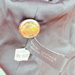 Vintage sema red leather button front long blazer jacket and skirt suit 40 / 8 Photo 8