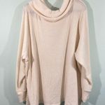 Torrid Women's Cream Waffle Knit Radiant Sequins Cowl Neck Sweater Size 5 Photo 7