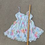 Victoria's Secret Pastel Fairy Serene Floral Chiffon Babydoll Slip Dress MEDIUM Photo 2