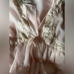 Gossard Artemis Pink Peignoir Chiffon Nightgown And Robe Set Size Small Vintage Photo 1
