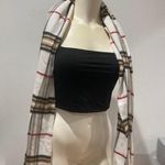 Plaid Oblong Scarf 100% Acrylic Multicolor Cashmink V. Fraas Germany Photo 6