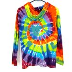 Disney  Parks size small rainbow hooded long sleeve shirt top Mickey design front Photo 1