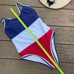 Xhilaration  Color Block Americana One Piece Swim Suit Photo 4