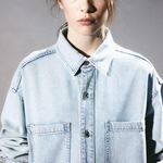 H&M oversized denim shirt Photo 1