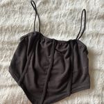 Pretty Little Thing Dark Brown Crop Cami Tank Top Photo 3