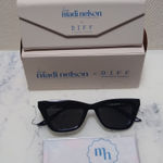DIFF eyewear Diff x Madi Nelson The Noah Sunglasses Black Grey Polarized Lenses New In Box Photo 0