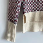 Thom Browne Crab Toy Icon Tweed V Neck Pullover White Photo 3