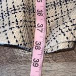 Ann Taylor  Tweed Mock Neck Flounce Dress Cream Black Size 8 NWT‎ Photo 9