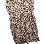 Duck Treads Dress Womens Large Brown Leopard Short Sleeve Lightweight Blouson Photo 5