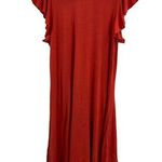 Three Dots  Dark Pink Short Sleeve Dress Small Photo 0