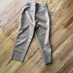 Aritzia  Babaton Command Cropped Mid-rise Vegan Leather Tan Trousers‎ Size 4 Photo 1