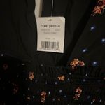 Free People two faces black smock drop waist long puff sleeve min dress Photo 3