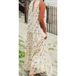 Anthropologie Drew NWT Naomi Cottage Cream Vintage Floral Halter Maxi Dress XS Photo 1