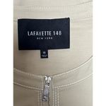Women’s Lafayette 148 Beige Zip up Jacket Sz 10 Photo 3