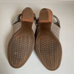 Cole Haan  Gray Perforated Peep Toe Booties Heels Women 7.5B Cutout Photo 9