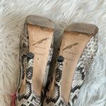 Brian Atwood  Snakeskin Peep Toe Platform Pumps Photo 6