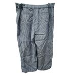 J Jill Love Linen Blue White Striped Lounge Beach Stretch Waist Wide Leg Large Photo 1