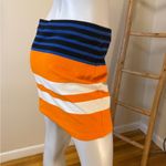 Alexander Wang T  Kule Striped Orange and Blue Skirt Large Photo 5