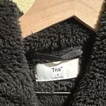 TNA size small Black Plush Hooded Jacket Photo 1