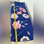 Kaari Blue NWT size S blue pink grey floral cold shoulder A-line dress V Neck Photo 5