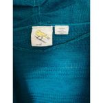 Anthropologie  Open Front Cardigan Sweater Long Sleeve Green Ramie Teal Small EUC Photo 4