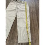 American Eagle  Striped Tie Waist Straight Leg Pants Ivory Blue Size‎ 10 Photo 9