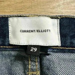 Current/Elliott  Vintage Cropped high waist Slim Studded jeans Sz 29 Photo 4