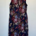 Vintage Women’s Floral Dark Romantic Maxi Dress Size Large Multi Photo 3