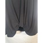 Cato Est. 1946 Womens Dressy Top Size Large Black with White Trim Keyhole Sleeves Photo 2