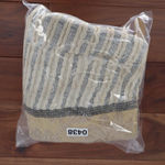 Jasper & Jeera Boho Fringe Beaded Cream Silver Striped Hobo Bag White Photo 8