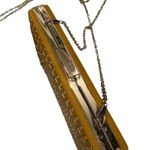 ALDO mustard yellow gold studded clutch Photo 4