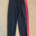 Aviator Nation  Sweatpants 5 STRIPE SWEATPANTS CHARCOAL NEON Photo 1