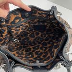 Brighton Valencia Purse Shoulder Bag Satchel Metallic Bronze Black Photo 6