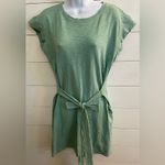 J.Crew  Women’s Sz Medium Pale Green Short Sleeve Tie-Waist T-Shirt Dress Photo 5